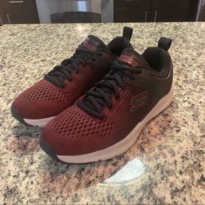 Skechers Shoes | Skechers Mens Lite-Weight Air Cooled Memory Foam Sneakers 52846 Black \u0026 Red Sz 8 | Color: Black/Red | Size: 8 | Hcerullo's Closet
